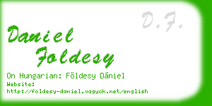 daniel foldesy business card
