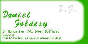 daniel foldesy business card